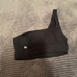 Lululemon Black Ribbed Sports Bra